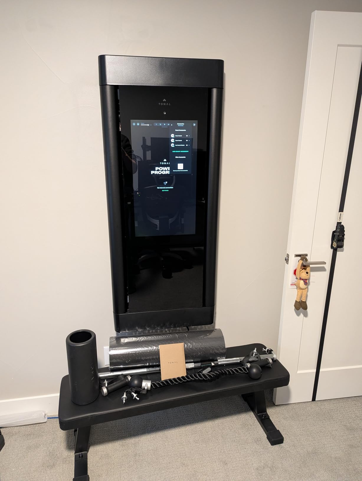 Tonal 2 Smart Home Gym System: AI-Powered Strength Training & Smart Cable Machine with Wall-Mounted Design, 250 lbs Adaptive Resistance, Expert Coaching, Accessory Bundle, & Pro Installation Included customer photo 2