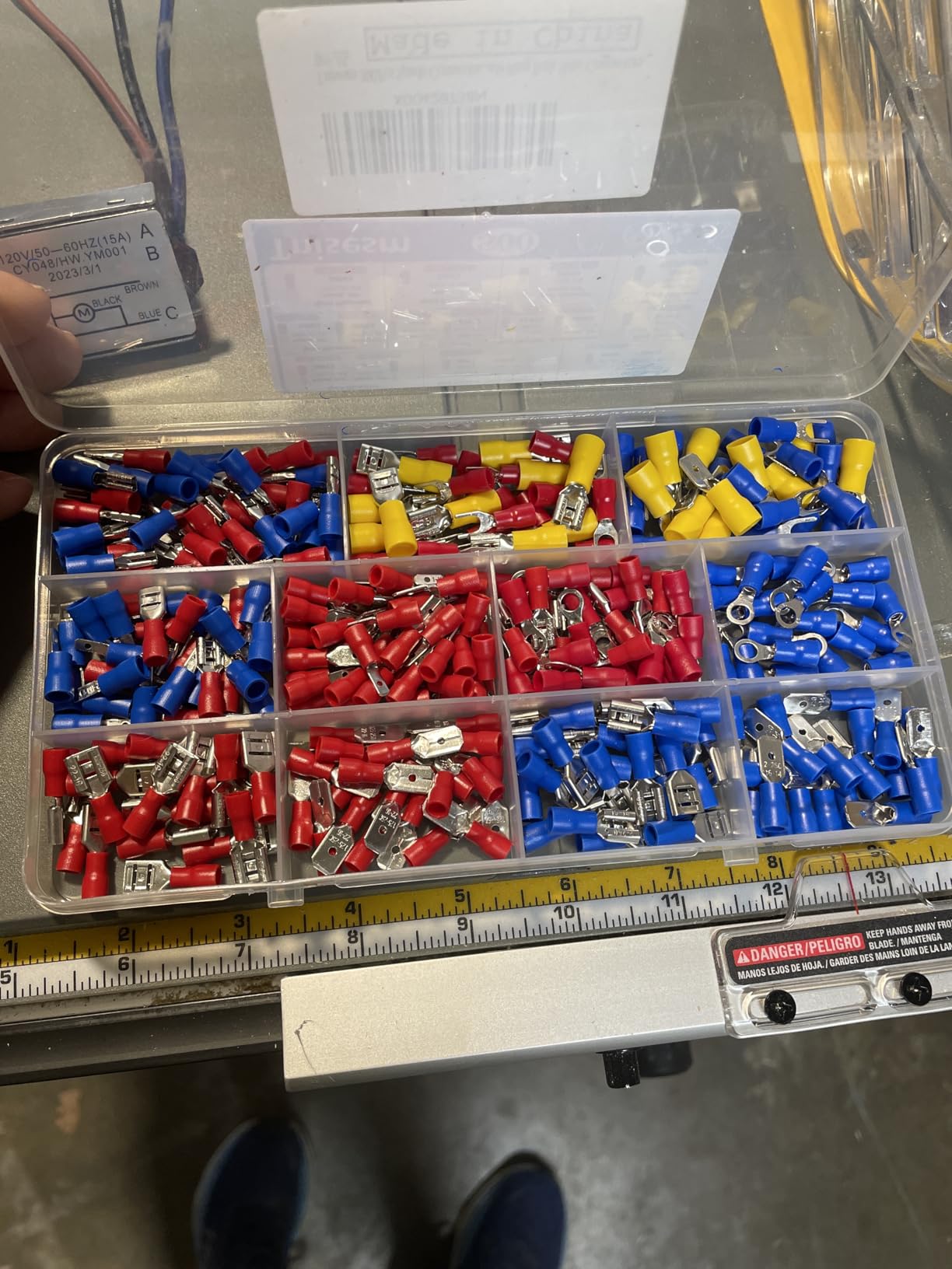 Tnisesm 1100PCS Wire Connector Kit with Crimping Tool, Copper Insulated Electrical Wire Terminals - Ring, Butt, Spade, Fork, Assorted Crimp Connectors in Reusable Carrying Case customer photo 1