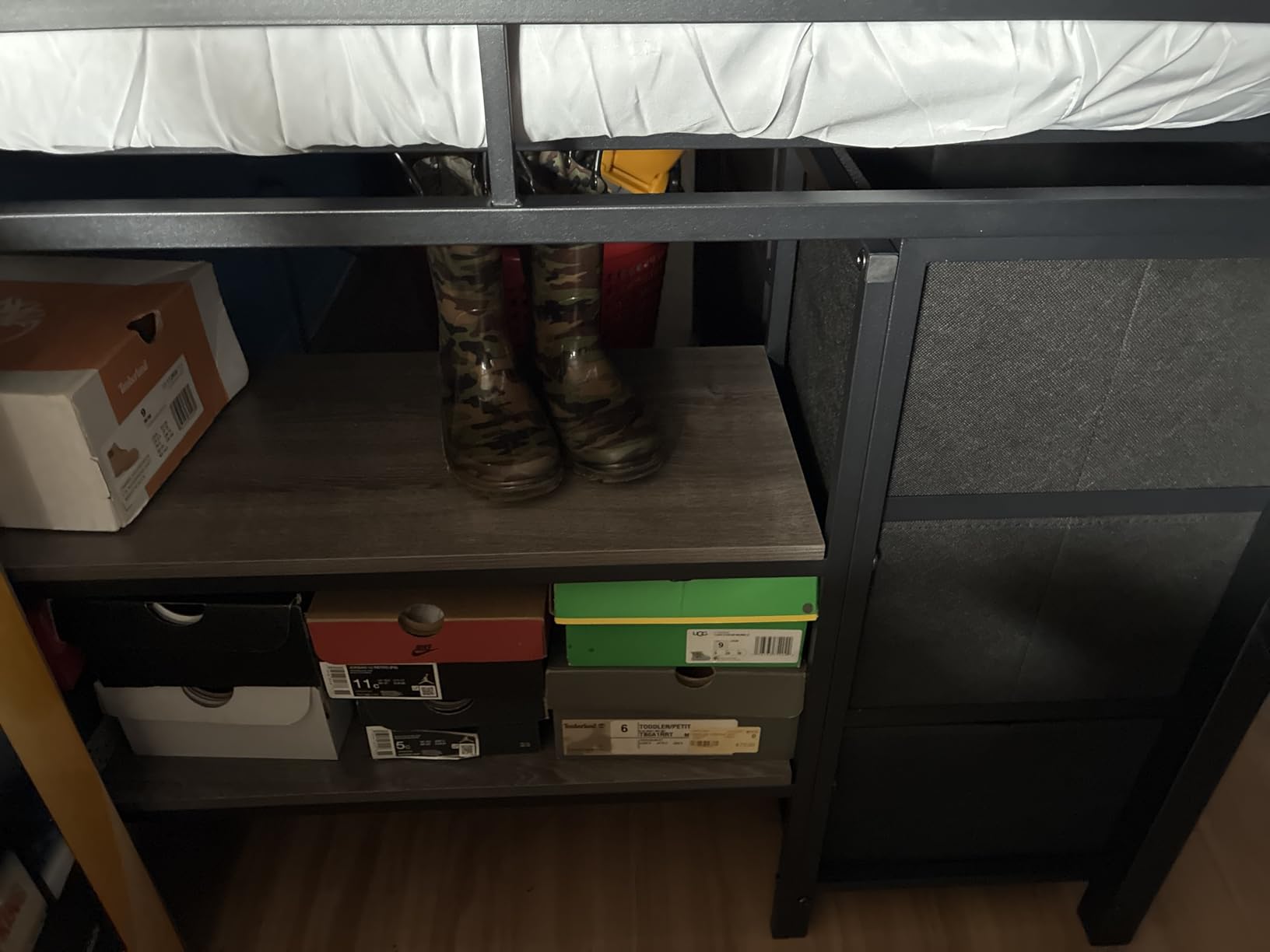 BTHFST Low Loft Bed Twin Size with 9 Storage Drawers, LED Lights Loft Bed customer photo 2