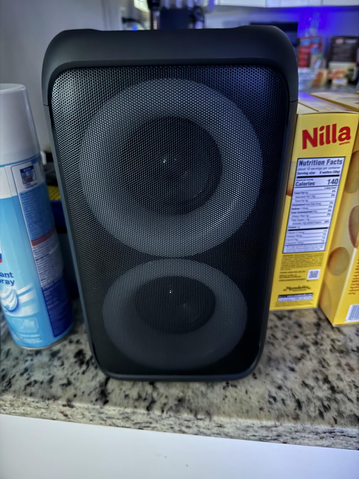 Bluetooth Speaker with 2 Wireless Microphones - Big Party Speaker for Adults Kids Karaoke with Lights - Portable Rechargeable Home Theater Systems Support TWS/AUX/USB/TF Card for Home Party Gift customer photo 2