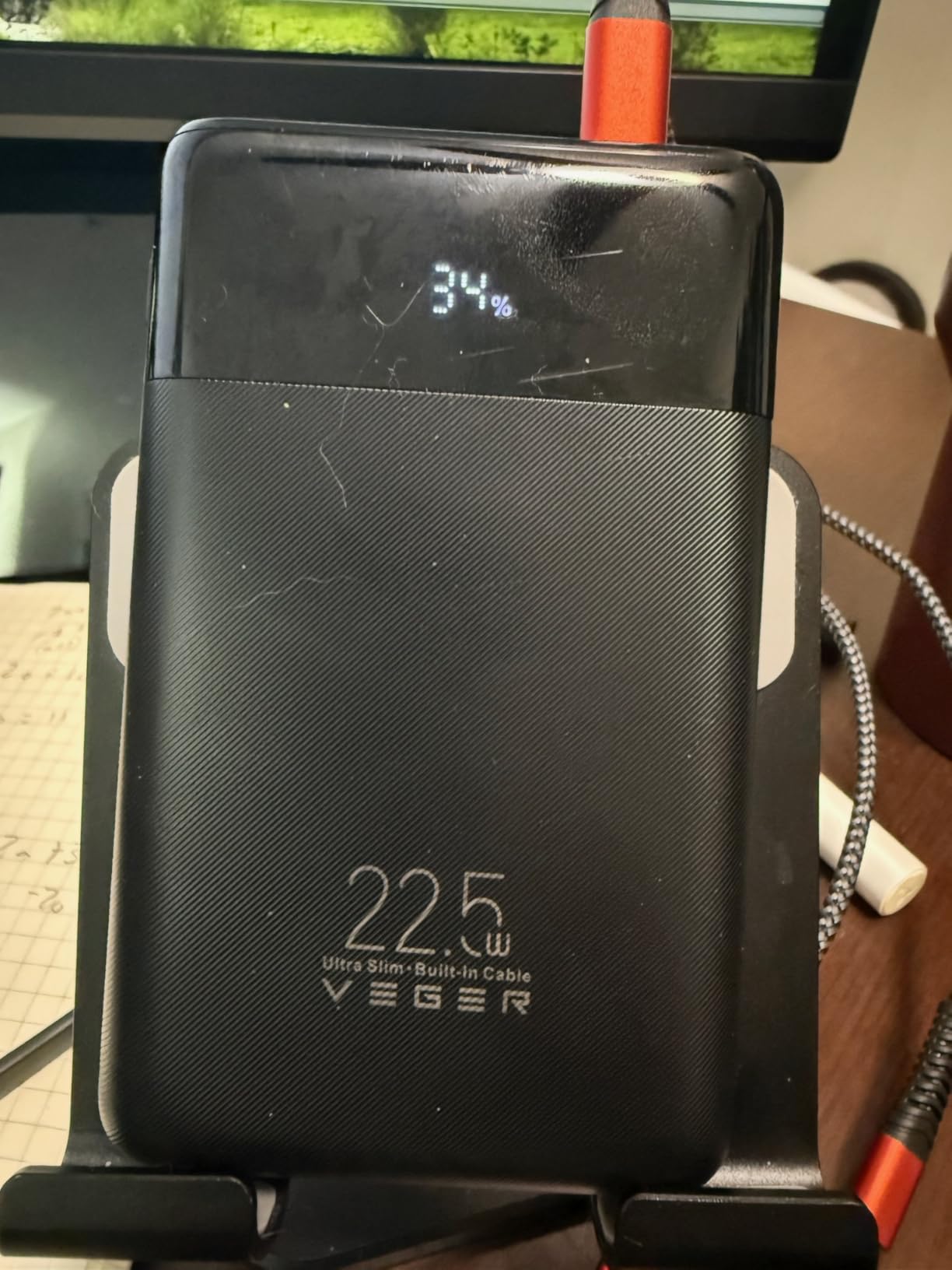 VEGER 10000mAh 22.5W Fast Charging Portable Charger with Built-in Cables customer photo 1