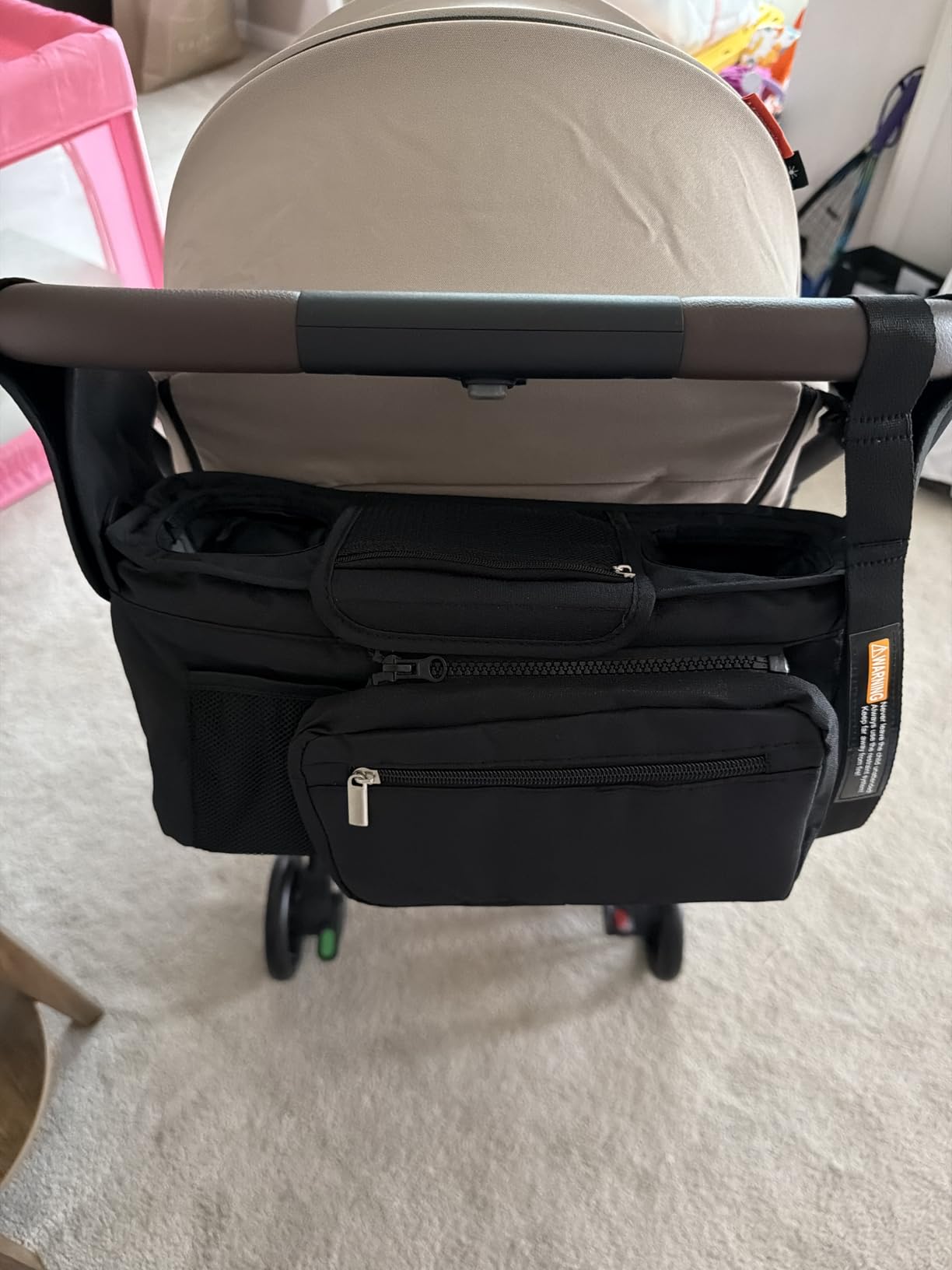 Mamazing Ultra Air Lightweight Baby Travel Stroller with Carbon Fiber Frame | Compact & Airplane-Friendly, One-Handed Fold, 11.6 lbs, UPF50+ Canopy, Under-Seat Basket, Perfect for Toddler Travel, Khaki customer photo 1
