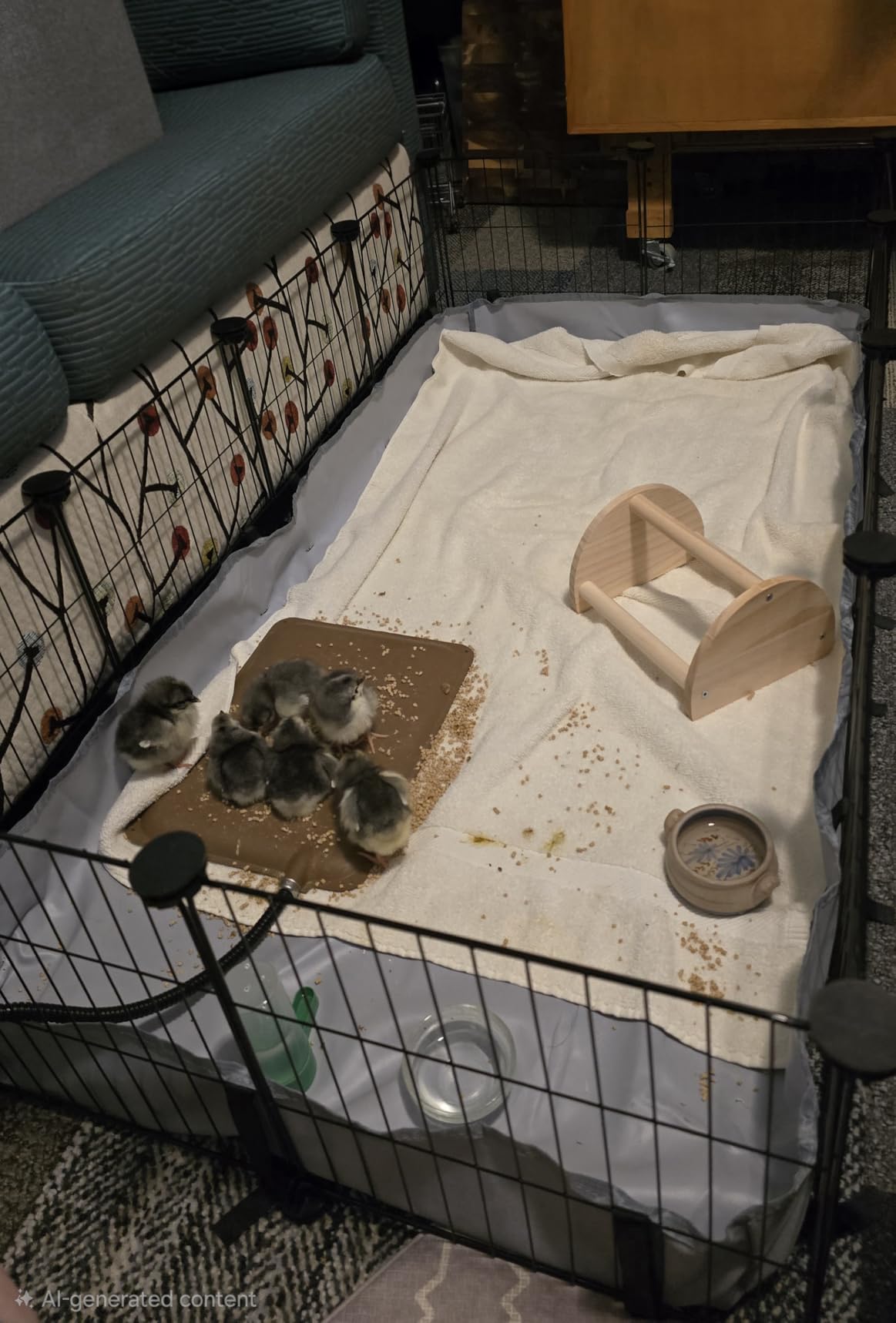 BUCATSTATE Guinea Pig Cages with Floor Mat, 20 Panels Guinea Pigs Playpen with Top Cover, Metal Rabbit Cage Indoor for Hedgehogs, Quail, Chickens (47