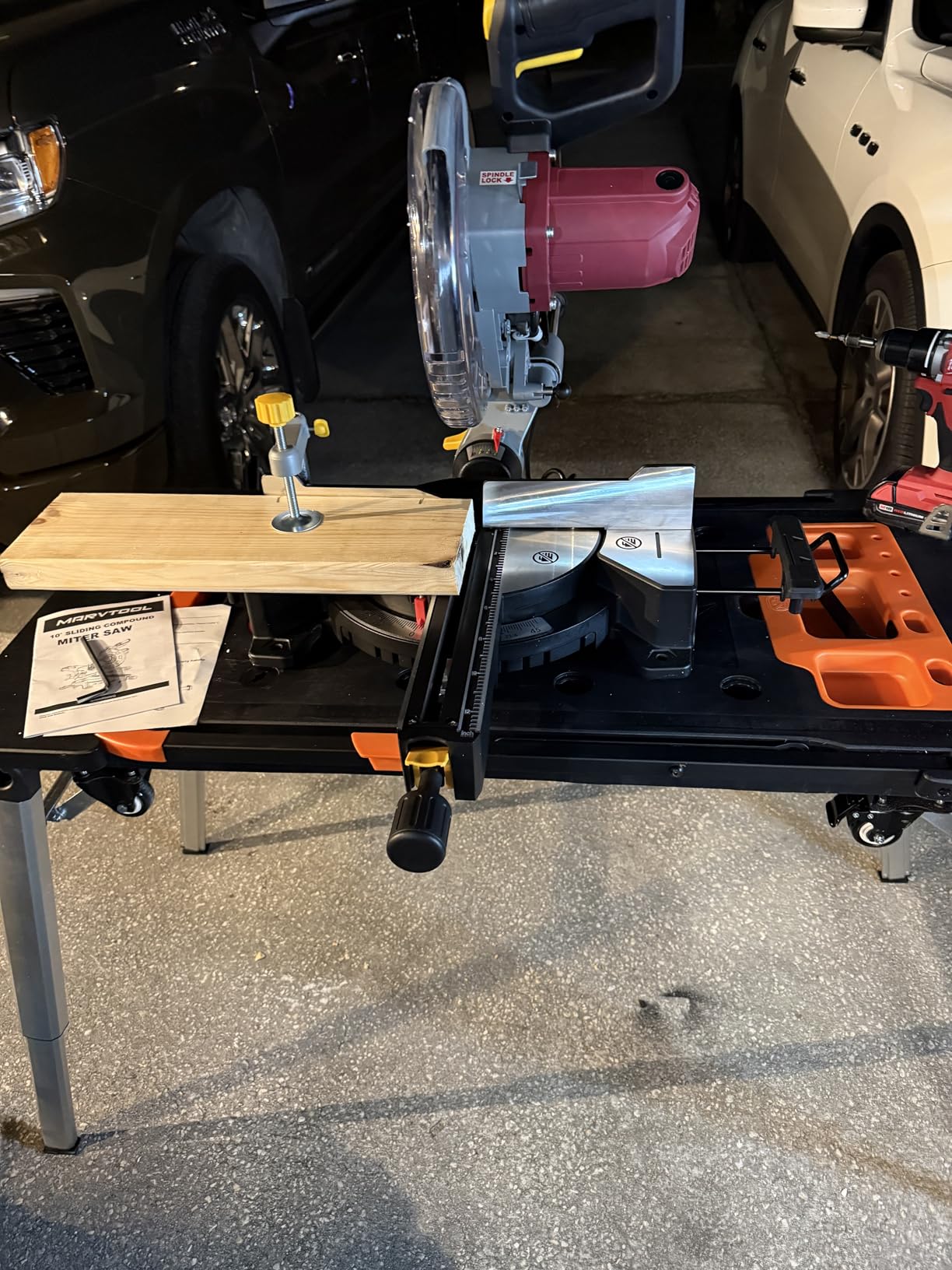 12-Inch Dual-Bevel Sliding Compound Miter Saw, 3800RPM, 15 Amp, Dual Bevel 0-45° with Extension Table, 36T Blade, Power Saw for Metal, Plastic, Wood, Laminates customer photo 2