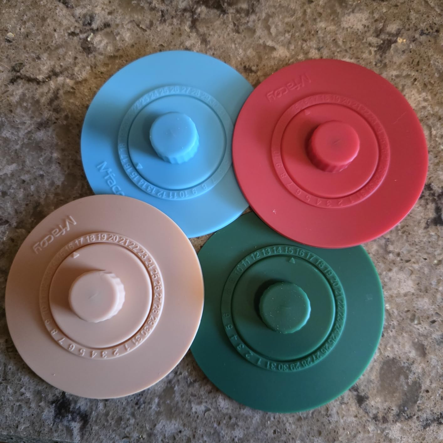 Original Patented Airlock Fermentation Lids for Wide Mouth Mason Jars, Fermenter Caps, Fermentation Kit for Sauerkraut & Pickle Kit, One Way Waterless Airlock Valve - BPA-Free (Jar Not Included) customer photo 2