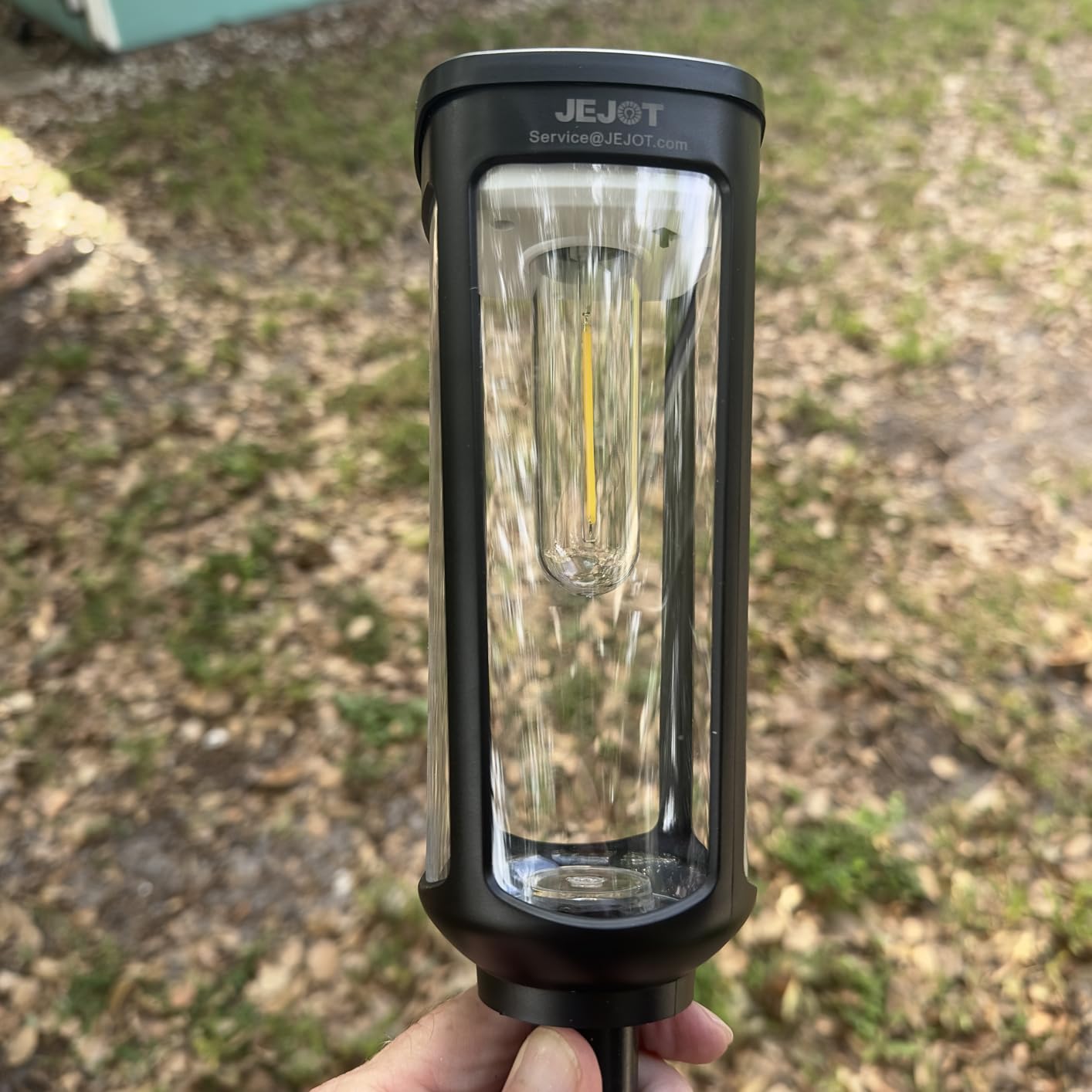 JEJOT Solar Pathway Lights Outdoor Waterproof, 8 Pack Solar Walkway Lights customer photo 2