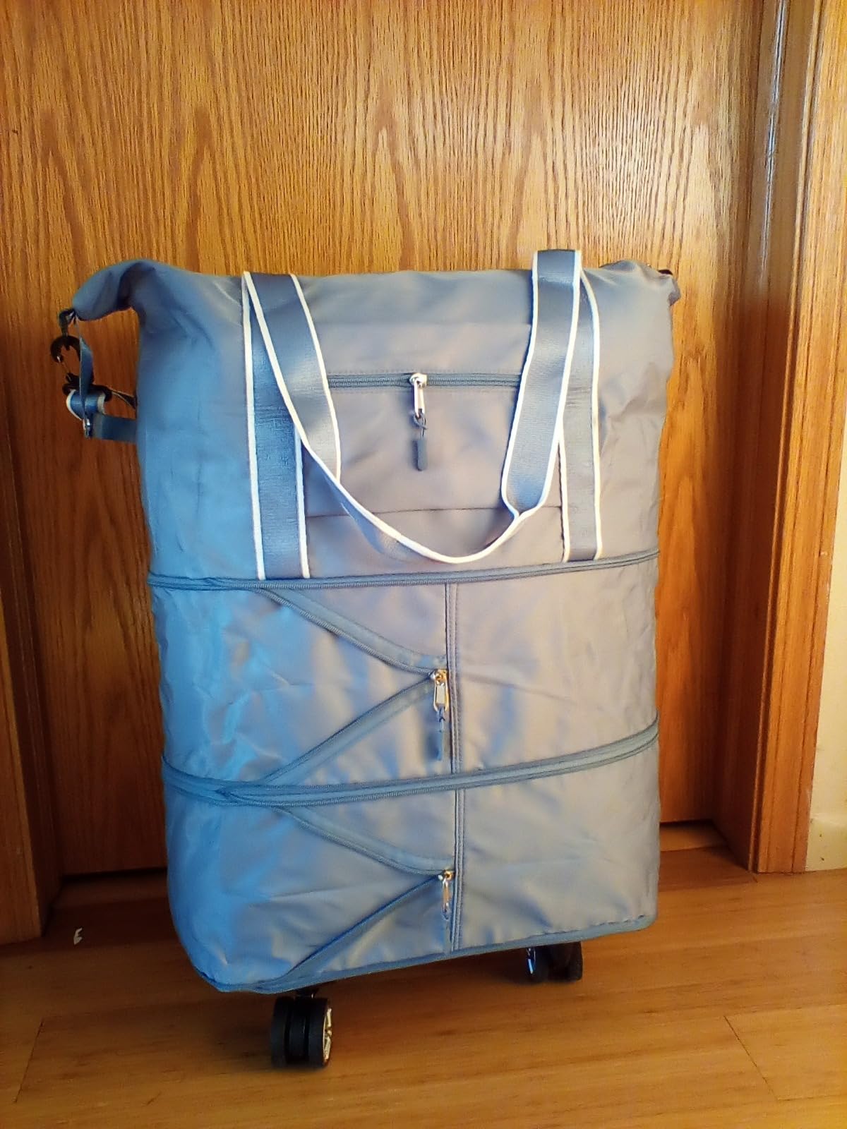 Arxus Expandable Rolling Duffle Bag with Wheels, Carry On Travel Luggage customer photo 2
