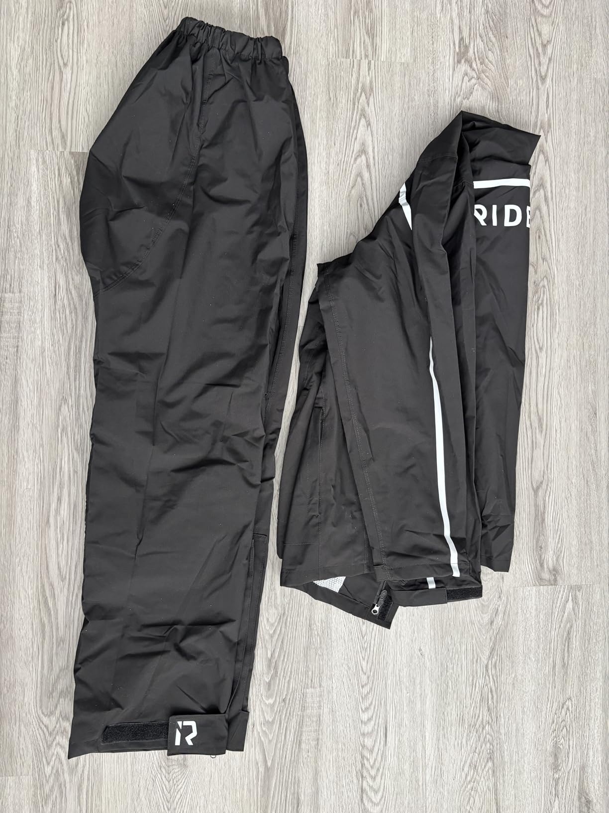 RIDEIRON Motorcycle Rain Gear for Men & Women, Waterproof Rain Suit | 15,000 mm Waterproof Rating, Zippered Leg Openings, Roomy Seat Design, Reflective, Breathable, Fishing, Golf, Hunting customer photo 1