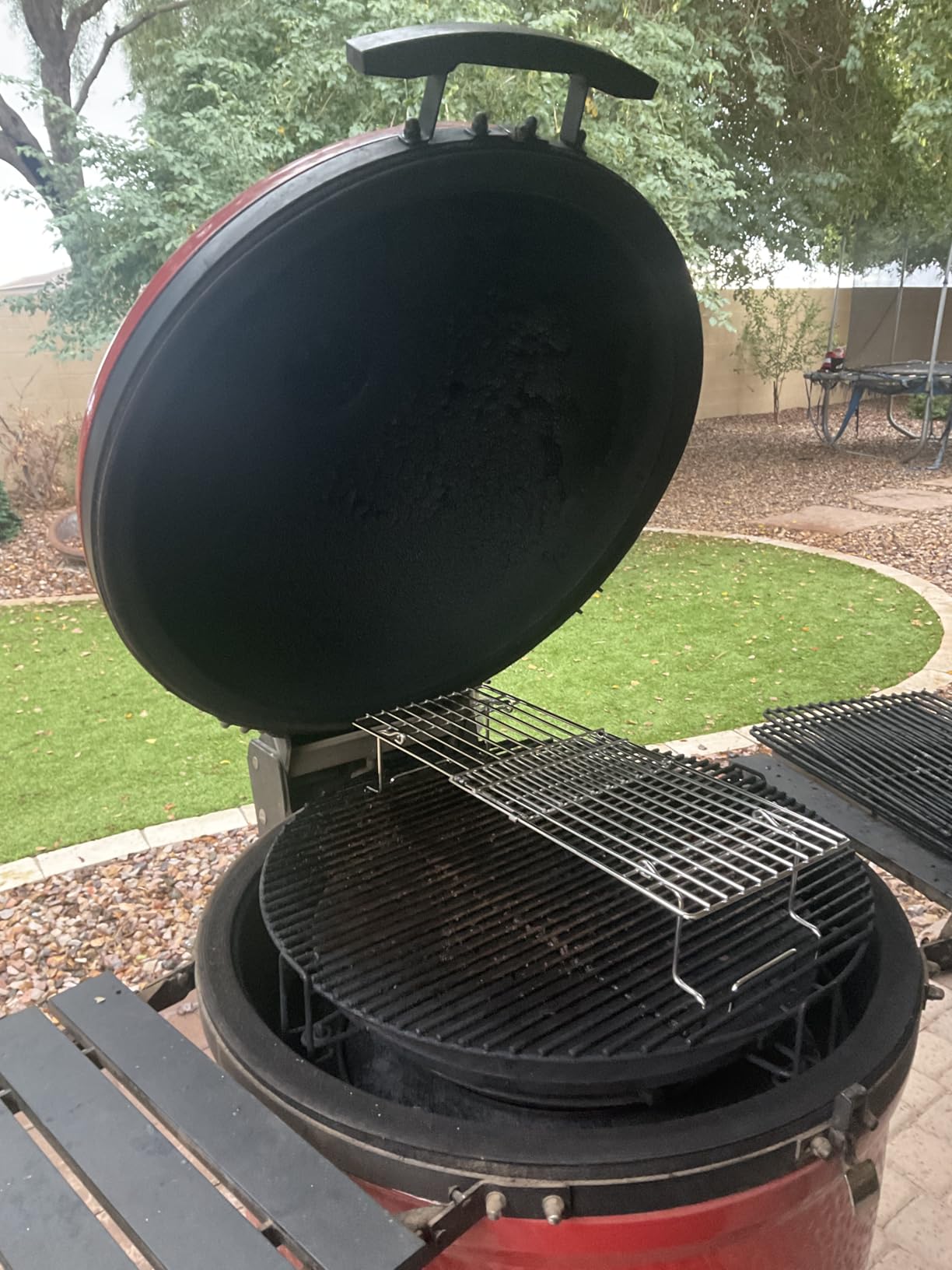 BBQ Future Universal Adjustable Warming Rack for Grills, Folding Stainless Steel Upper Rack for Pit Boss Traeger Pellet Smoker Weber Charbroil Gas Grill Blackstone Griddle & More, Dishwasher Safe customer photo 1