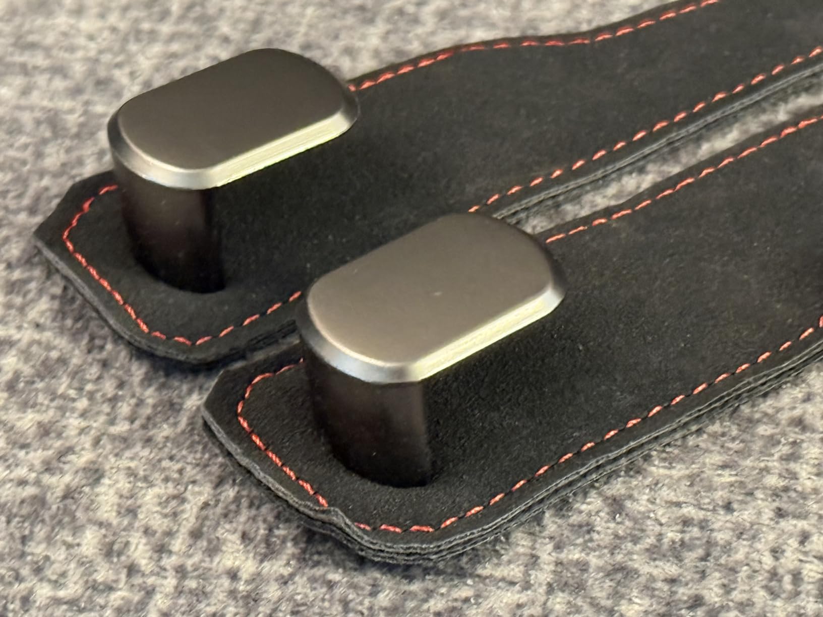 Car Purse Hook, Car Seat Headrest Hooks, Black Leather 2 Pack | Car Purse Holder Hooks, Universal Car Hangers Seat Back Organizer Storage, Double Metal Hooks for Grocery Purses and Bags customer photo 2