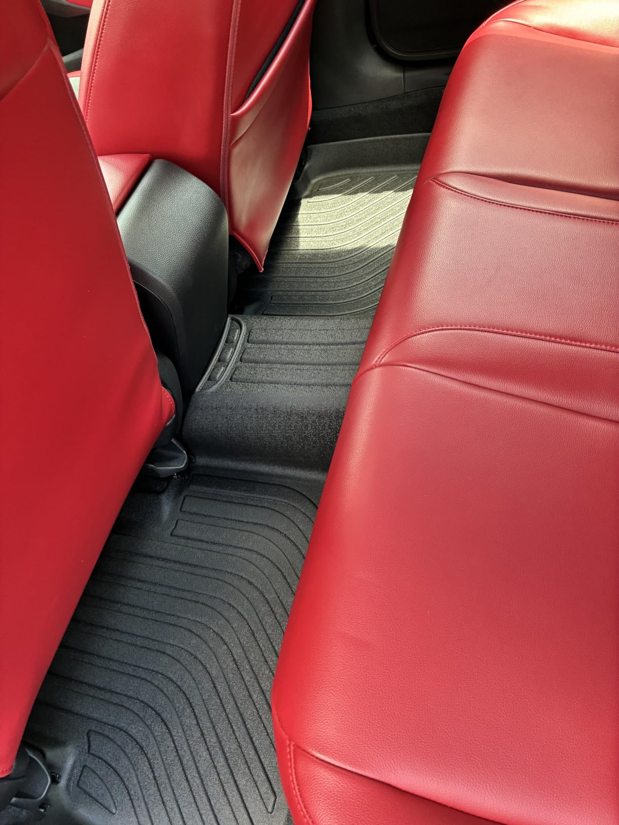 Binmotor-Floor Mats & Cargo Liner for Hyundai Ioniq 5 2025 2026 (with Fixed/Non-Sliding Console), All Weather Car Floor Mat Liners Cargo Trunk Mat for 2025 Hyundai Ioniq 5 Accessories-Black customer photo 1
