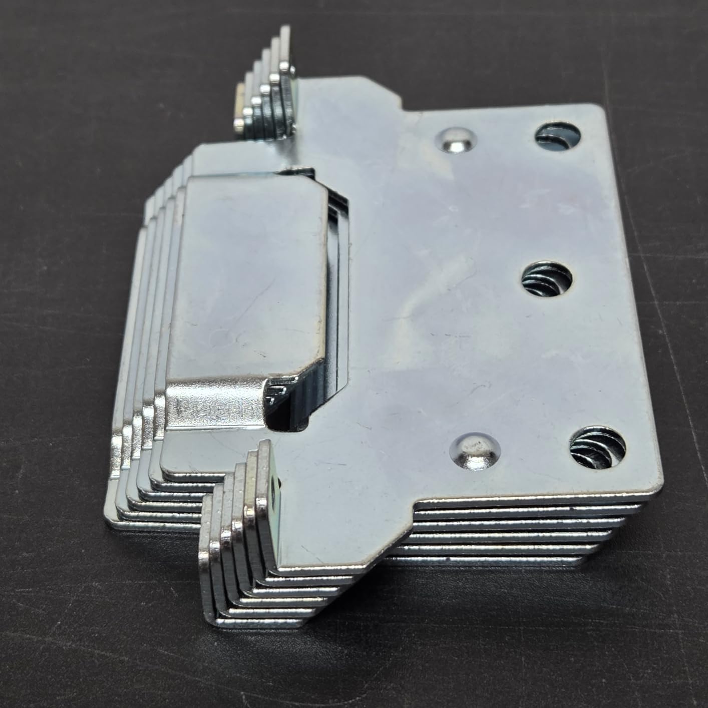 116791 Mounting Plates Replacement for IKEA Bed Frame Brackets Part | For IKEA Hemnes/Malm/Brimnes/Ingatorp/Tarva/Kritter, Replaces #116791, 1.5mm SPCC steel, rounded corners, 6-slot design customer photo 2