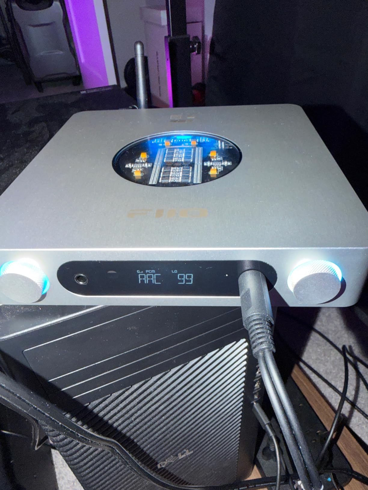FiiO K13 R2R Desktop DAC & Headphone Amp, High-Fidelity 24Bit R2R DAC, Powerful 2400mW Output, LDAC Bluetooth Streaming, Dual Power Supply, 10-Band PEQ, Balanced XLR & RCA Audio Output (Silver) customer photo 2