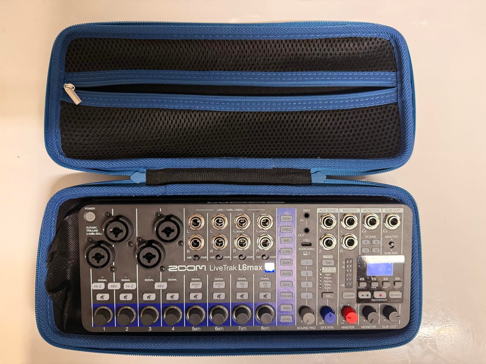 Zoom LiveTrak L6max Mixer/Recorder for Musicians & Podcasters | Clip-Free Audio with 32-Bit Float, 12-Channel, 4 Combo + 8 Stereo Inputs, MIDI, AI Noise Reduction, Battery Powered customer photo 2