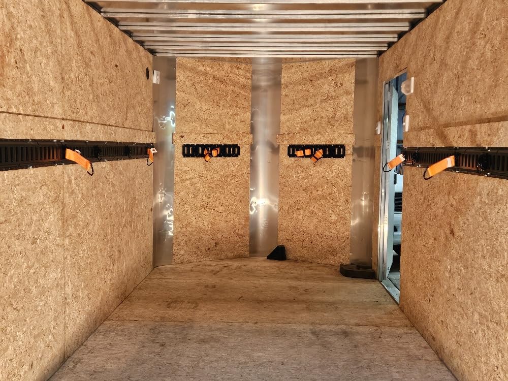 Wellmax 36PC E Track Rail Kit, Heavy Duty Tie Down for Enclosed Trailers | E-Coated Steel, 1467 lb WLL, Ratchet Straps, O-Rings & Tie-Offs, Fits Trucks, Vans & Cargo Trailers, E Track Kit Tie Down customer photo 1