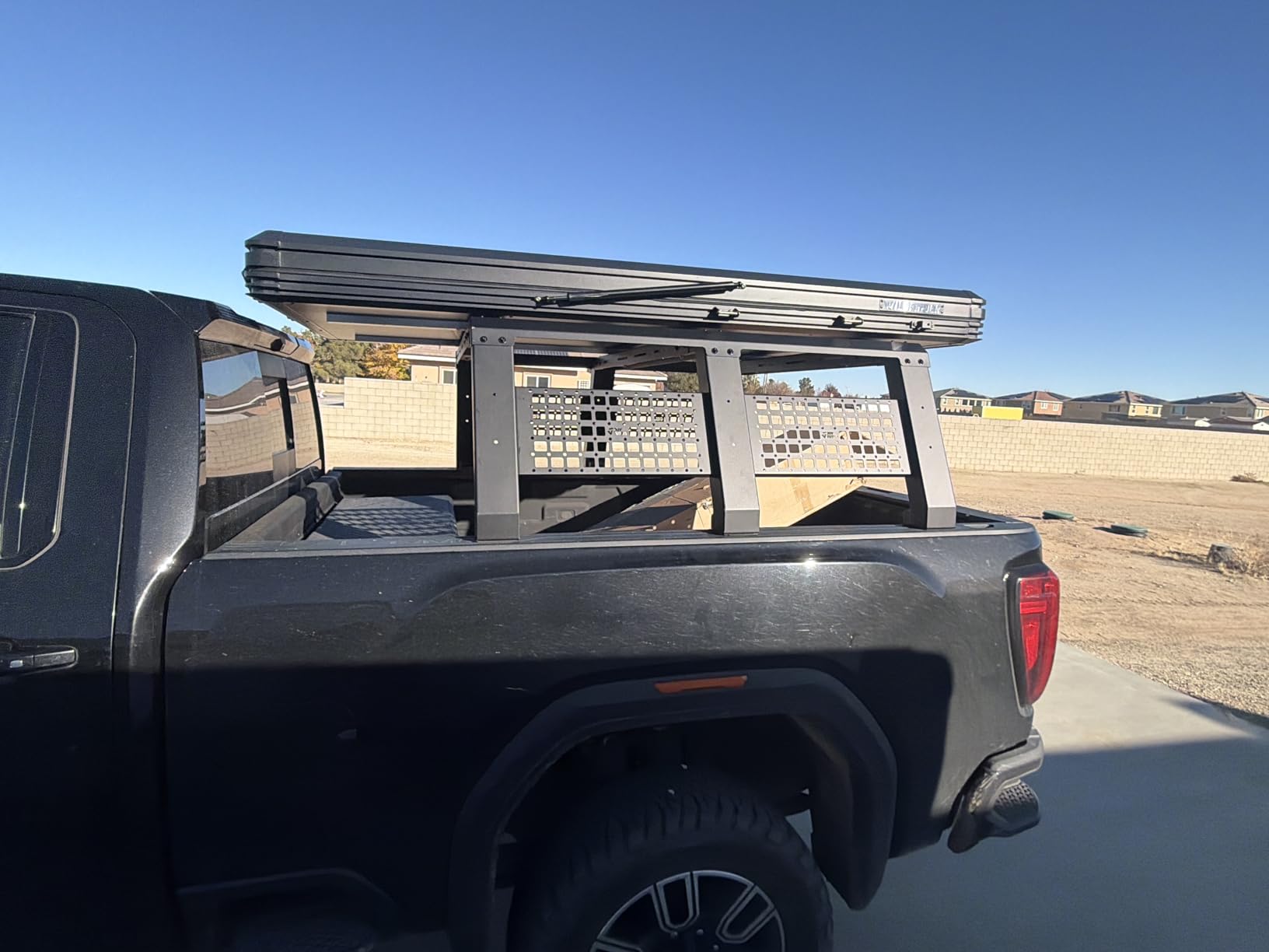 JOYTUTUS 24.6 Inch Full Size Truck Bed Rack with Foldable Molle Panel customer photo 2