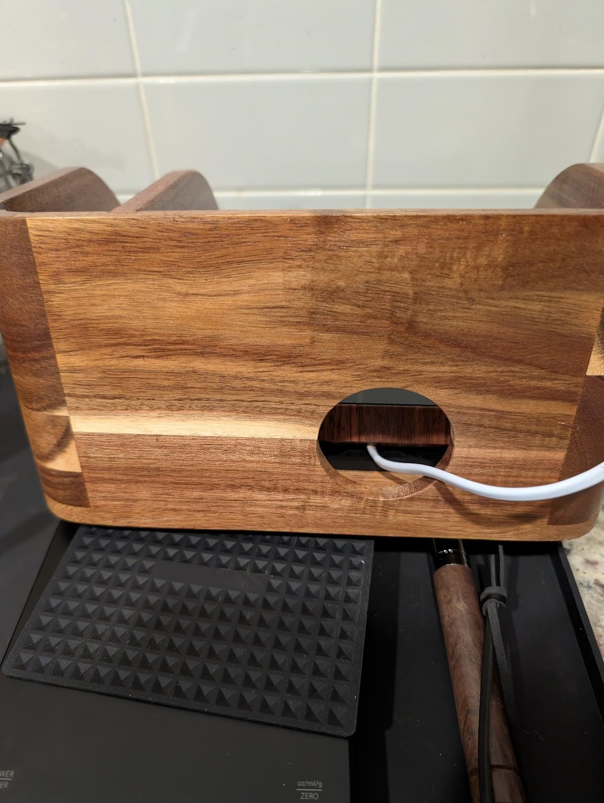 Acacia Coffee Caddy Station Organizer Stand for Chemex Pour Over Maker customer photo 1