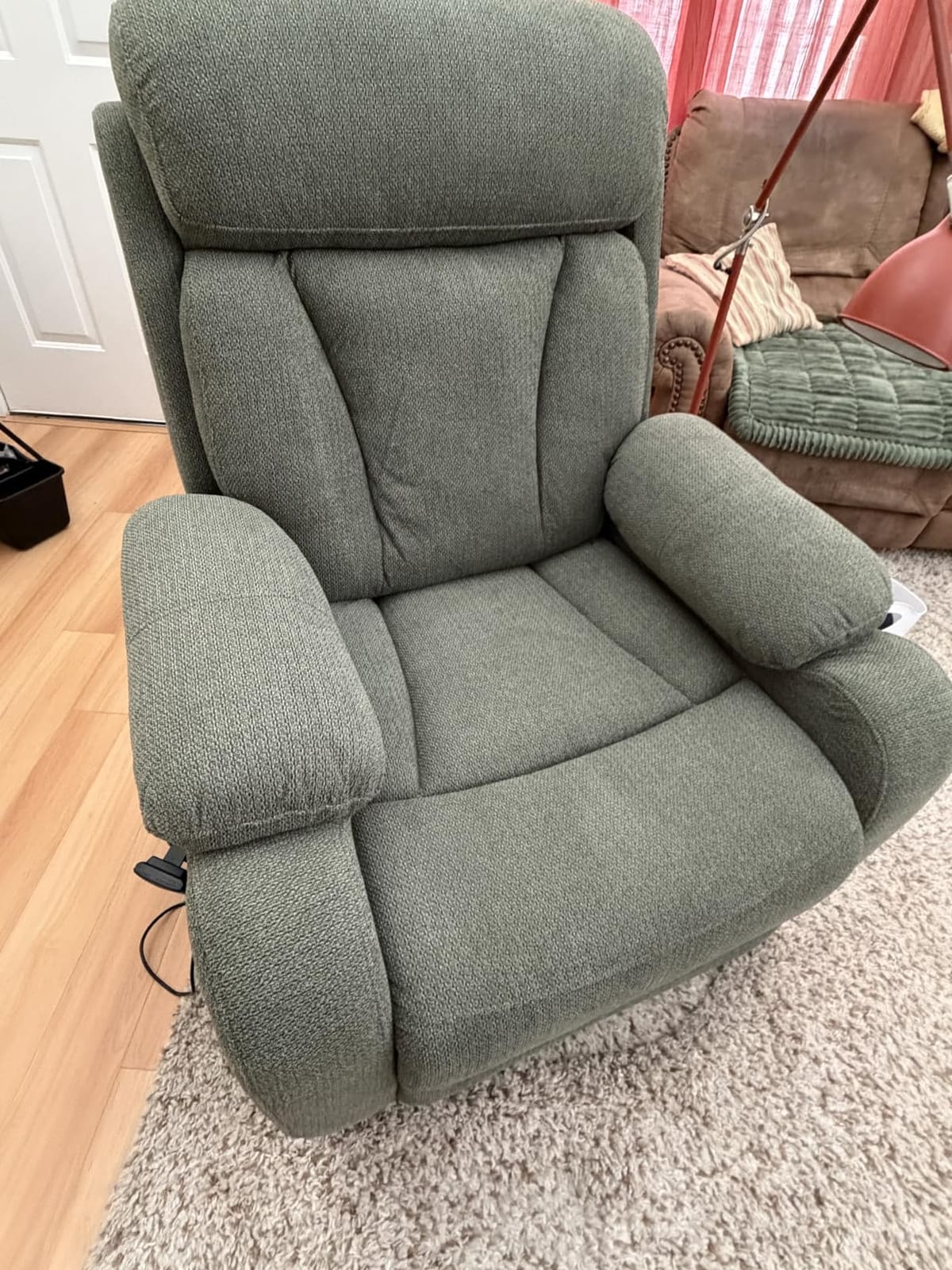 cinkehome Small Power Lift Recliner for Elderly, Green customer photo 1