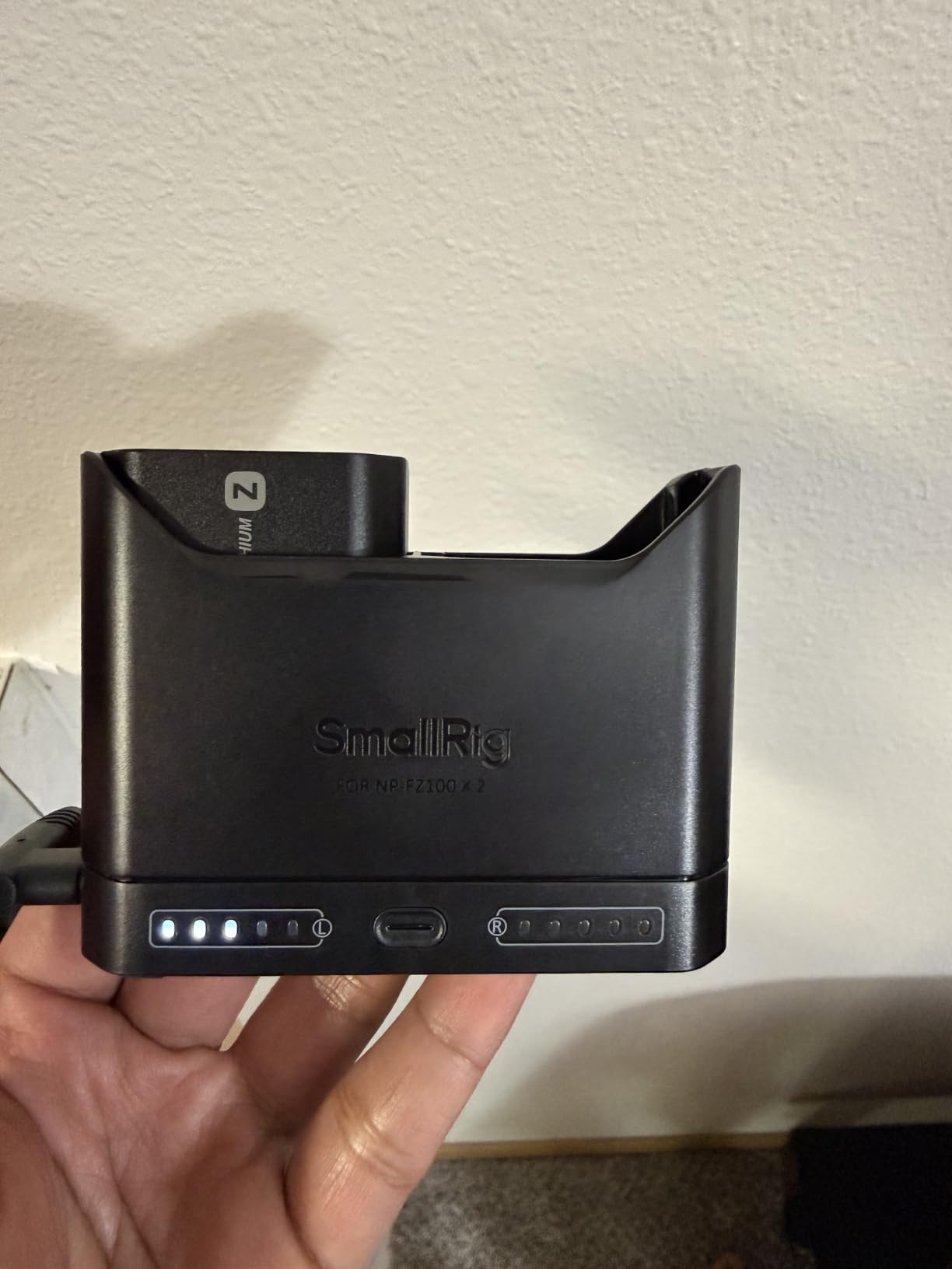 SMALLRIG NP-FZ100 Battery Charger for Sony, 2H 22.5W USB-C Dual Slot Charge customer photo 1