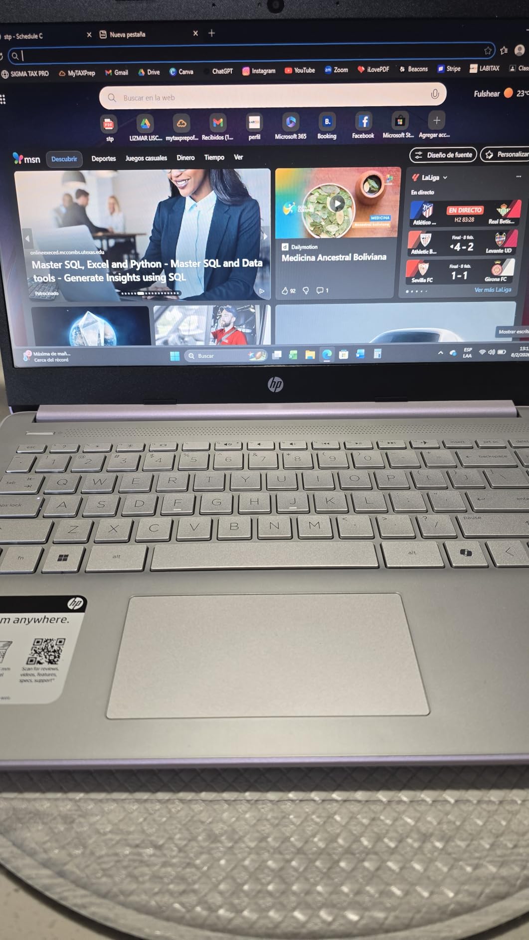 HP Ultrabook 14 Laptop Computer Business Study & Home 2025, Lifetime MS Office + Windows 11 Pro, Quad-Core Intel CPU, 16GB RAM & 628GB Storage (128GB UFS+500GB Ext), WiFi 6, HubxcelAccessory, Lavender customer photo 1