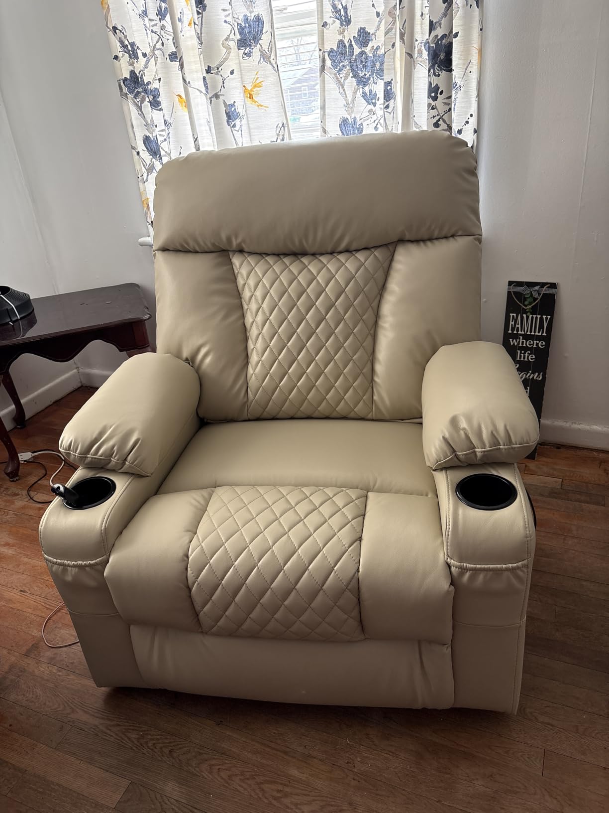 EONIX Power Lift Recliner Chair with Heat and Massage, Small, Brown customer photo 2