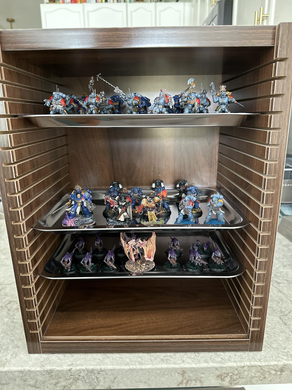 Miniature Carrying Case for Collectibles | Miniature Storage & Display Case for Figurines | Figure Model Holder & Transport Box | Also for Action Figures customer photo 1