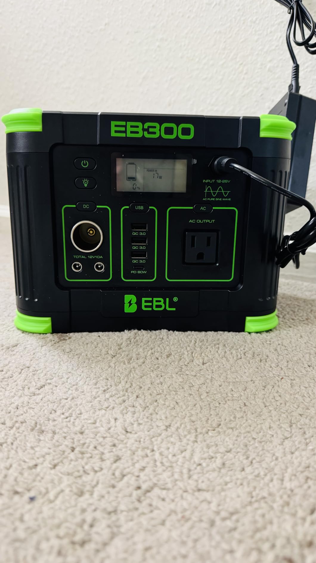 EBL Portable Power Station 1000W 999Wh Solar Generator for Outdoor Home customer photo 1