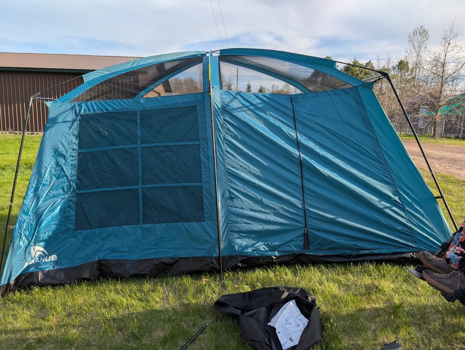 Abahub 10 Person Tent for Camping, Family Cabin Tents with 2 Rooms and 2 Doors, Large Tent with Rainfly, Porch, 4 Windows, 14ft x 10ft x 81in customer photo 1