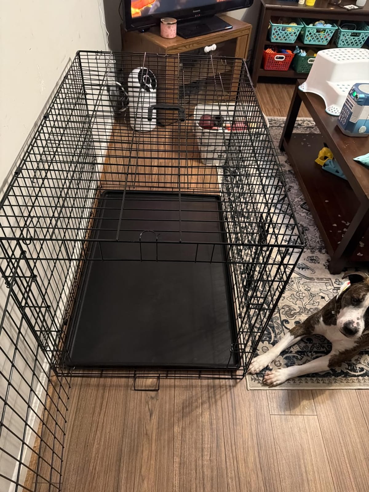 Sweetcrispy 36 Inch Dog Crate, Medium Dog Cage, Foldable Puppy Pet Kennel customer photo 2