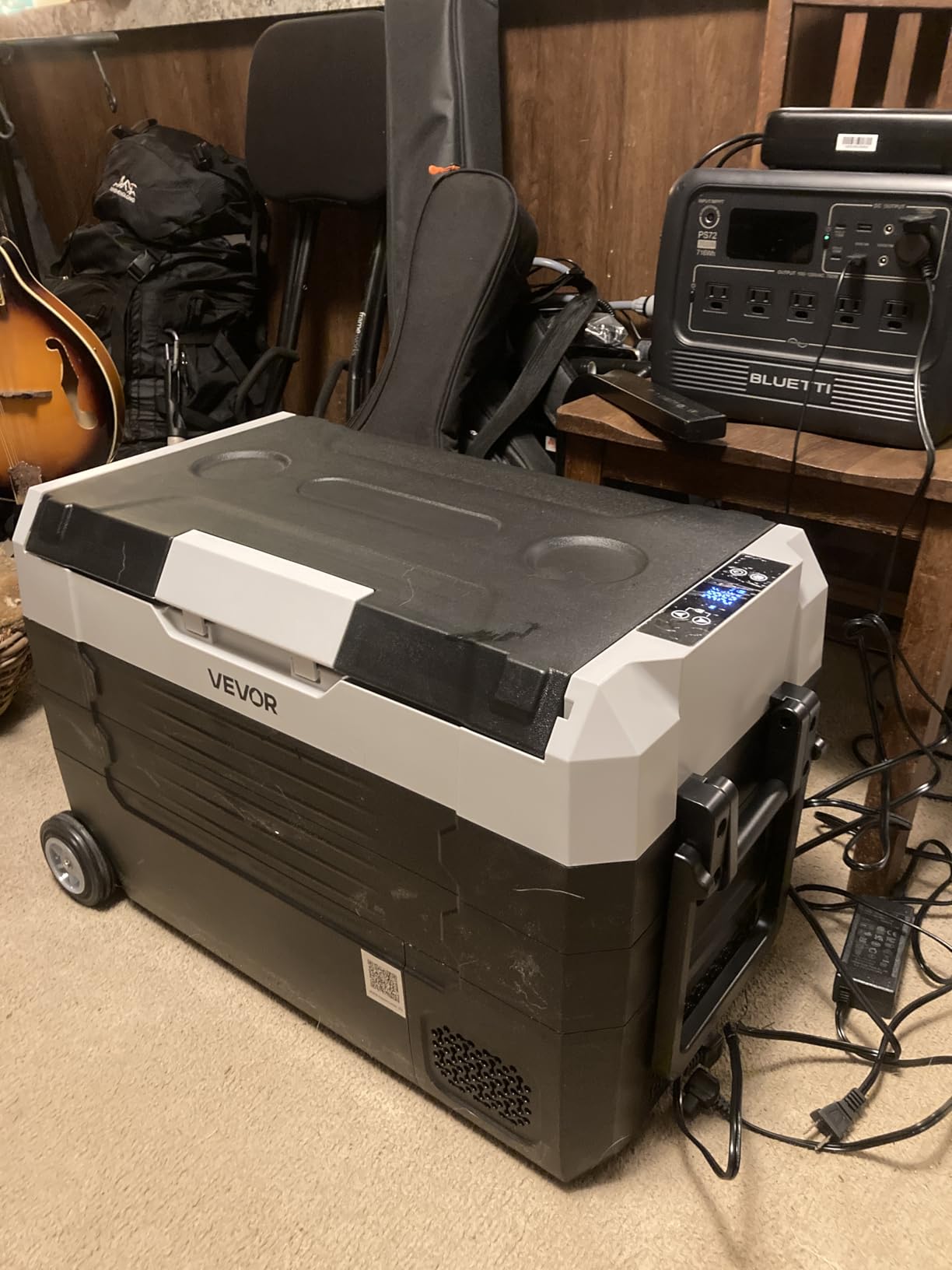 VEVOR Car Refrigerator, DC 12/24V AC100-240V Compressor Electric Cooler, -4°F to 68°F Truck Refrigerator with APP Control, Wheels & Dual Zone, 58 QT Cars Cooler for RVs, Boats, Camping, Fishing customer photo 2