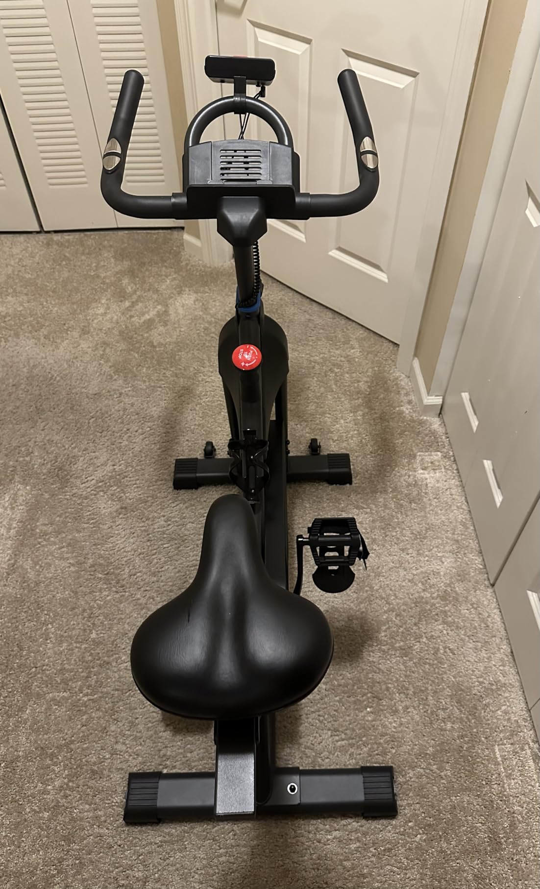 NEWBULIG Exercise Bike with APP, Stationary Bikes for Home, Workout Bike for Adults & Seniors, Cycle Machine, Adjustable Height and Resistance, Low Noise, 265lbs Weight Capacity, Easy Assembly customer photo 2