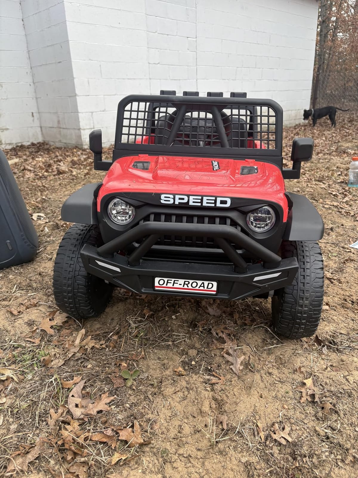 24V Ride on Toys w/Remote Control, 4WD Kids Ride on Truck Car, 3 Speed, Bluetooth Music, Wide Seat, Spring Suspension, LED Light, Birthday for Boys Girls Toddler (Black+Red) customer photo 2