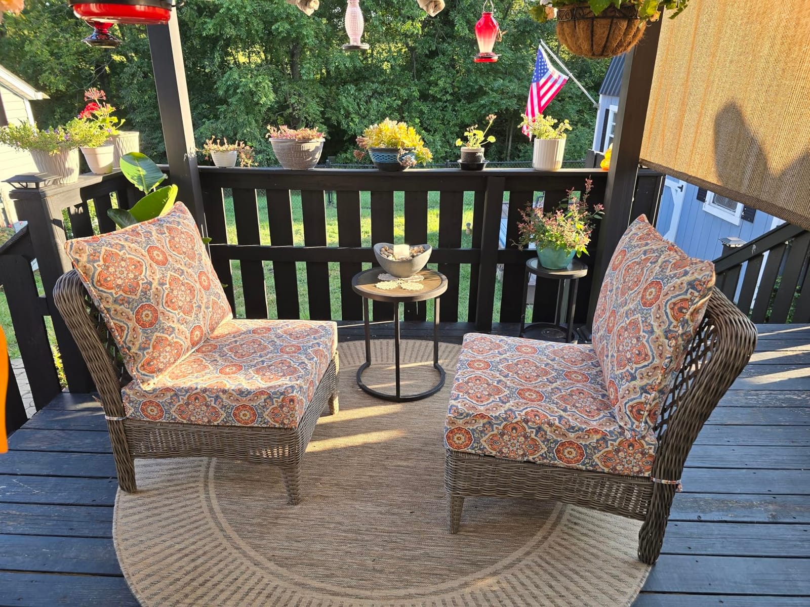 Arden Outdoor Deep Seat Cushion Set, 4-Pack, 24x24, Clark Blue customer photo 2