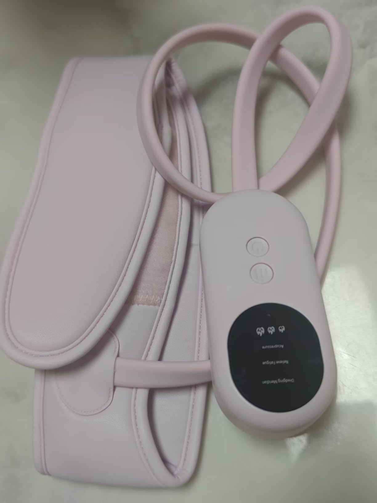 Head Massager,Scalp Massager,Relief Headaches,Fatigue,Stress,Sleep aid,Hangover with Airbag Kneading,Constant Temperature Hot Compress for Head (Pink) customer photo 2