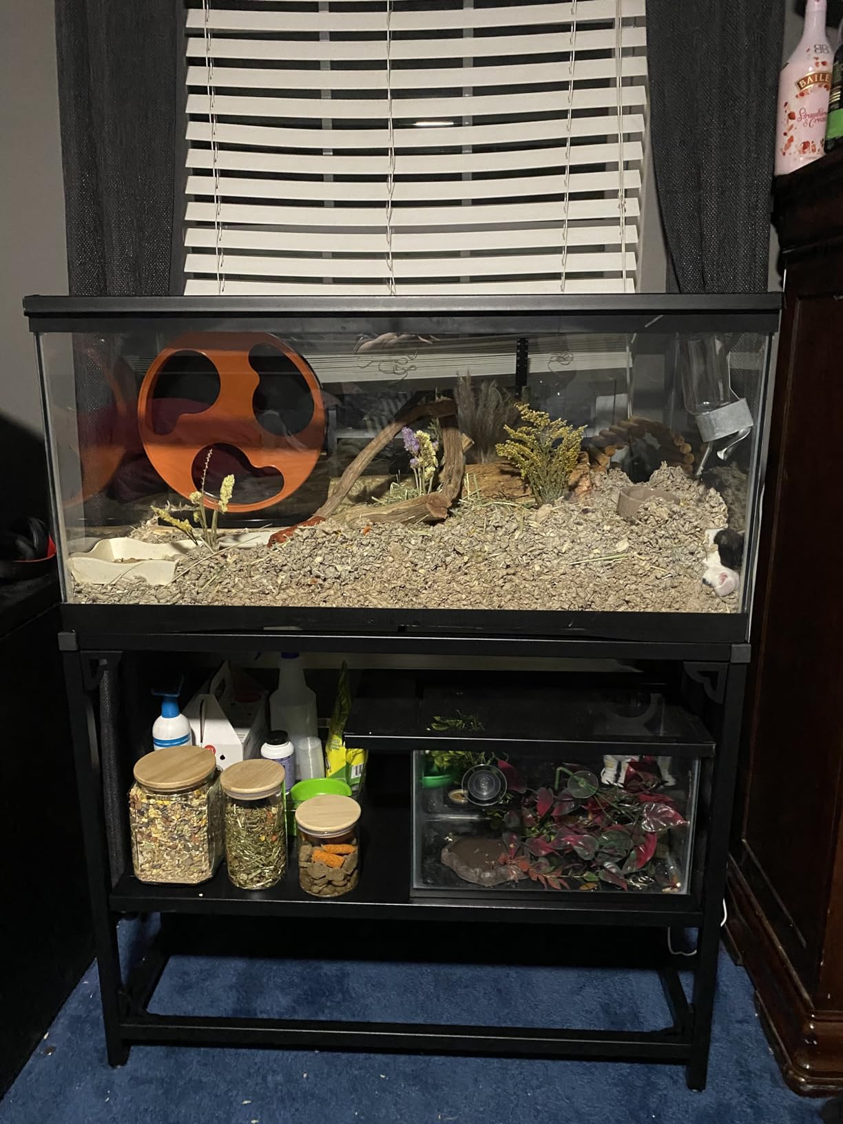 TOCRETOARE Fish Tank Stand 55-75 Gallon, Metal Aquarium Stand, 48.4
