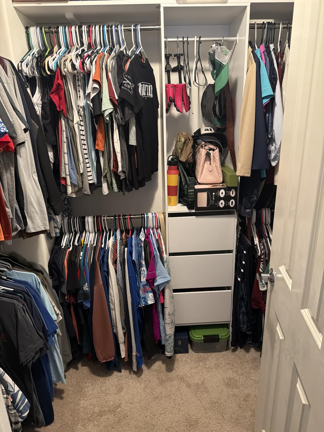 SONGMICS Closet System, Customizable Walk-In Closet Organizer System | Fits Spaces 6.5-10.2 ft with Adjustable Hanging Rods and Drawers, White, CUSTOS Collection URGR043WZ01S customer photo 2