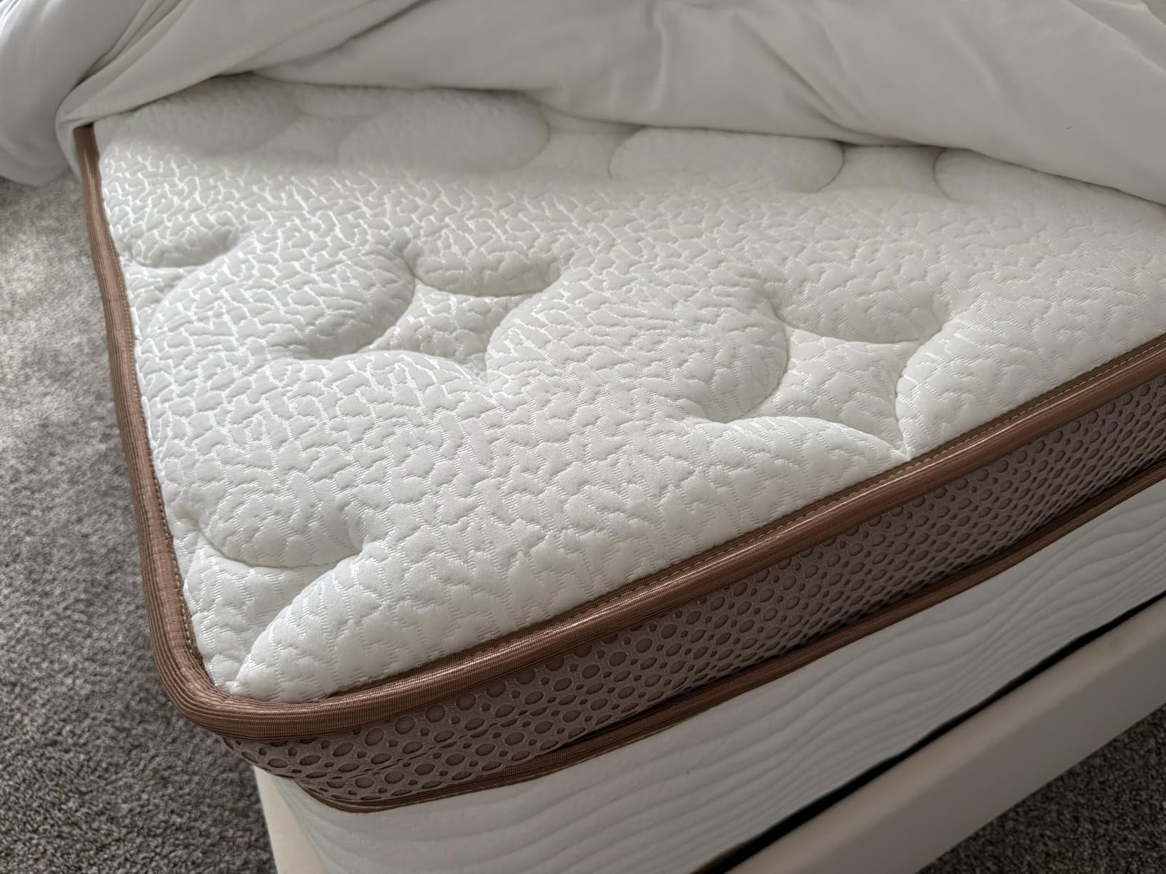 BedStory Extra Firm Mattress Queen - 14 Inch Hybrid Mattress for Back Lumbar Pain Relief - Low Motion Transfer & Individually Pocketed Springs, CertiPUR-US, 365 Nights Trial customer photo 2