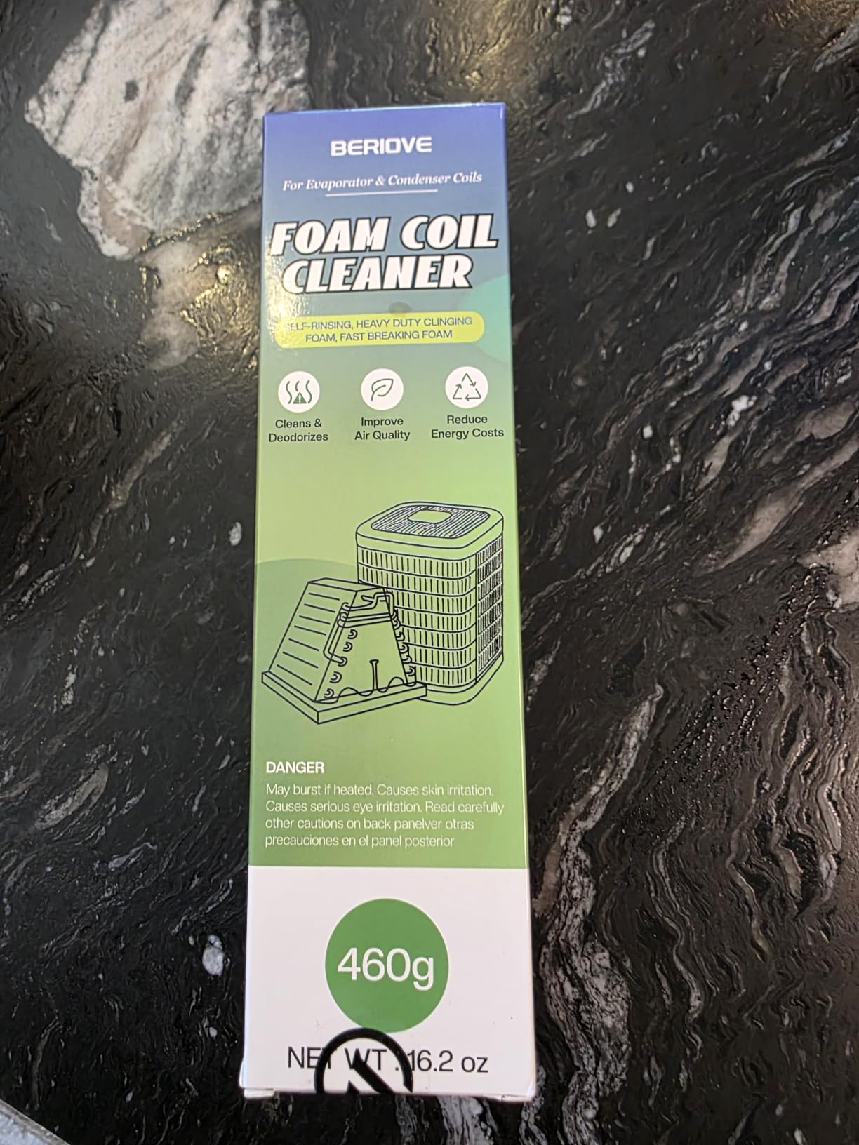 BERlOVE Foaming AC Coil Cleaner for Evaporator & Condensers 19oz (2PCS) | High-density foam is evenly covered, 6-Min Quick Clean for Dust & Grease on Evaporator Coils & Condensers customer photo 2