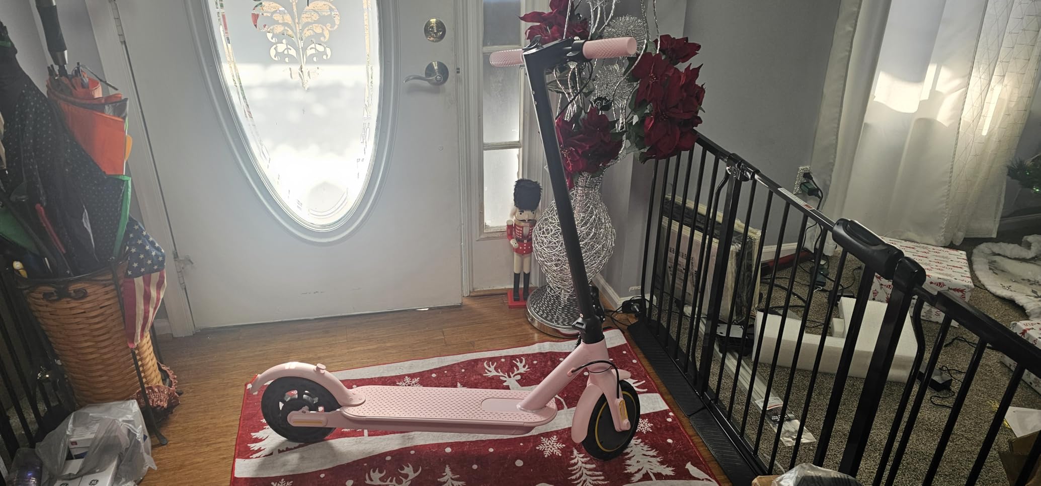 WERHY Electric Scooter with Seat and Basket for Adults 21 Miles Range customer photo 1
