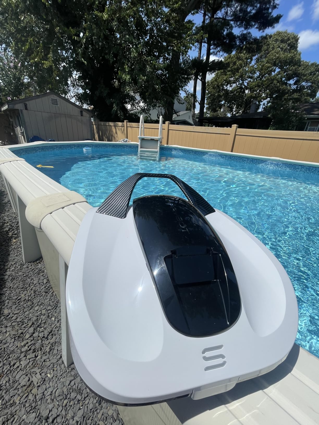 STARRYBOT Robotic Pool Vacuum, Dual-Motor Above-Ground Cleaner customer photo 1