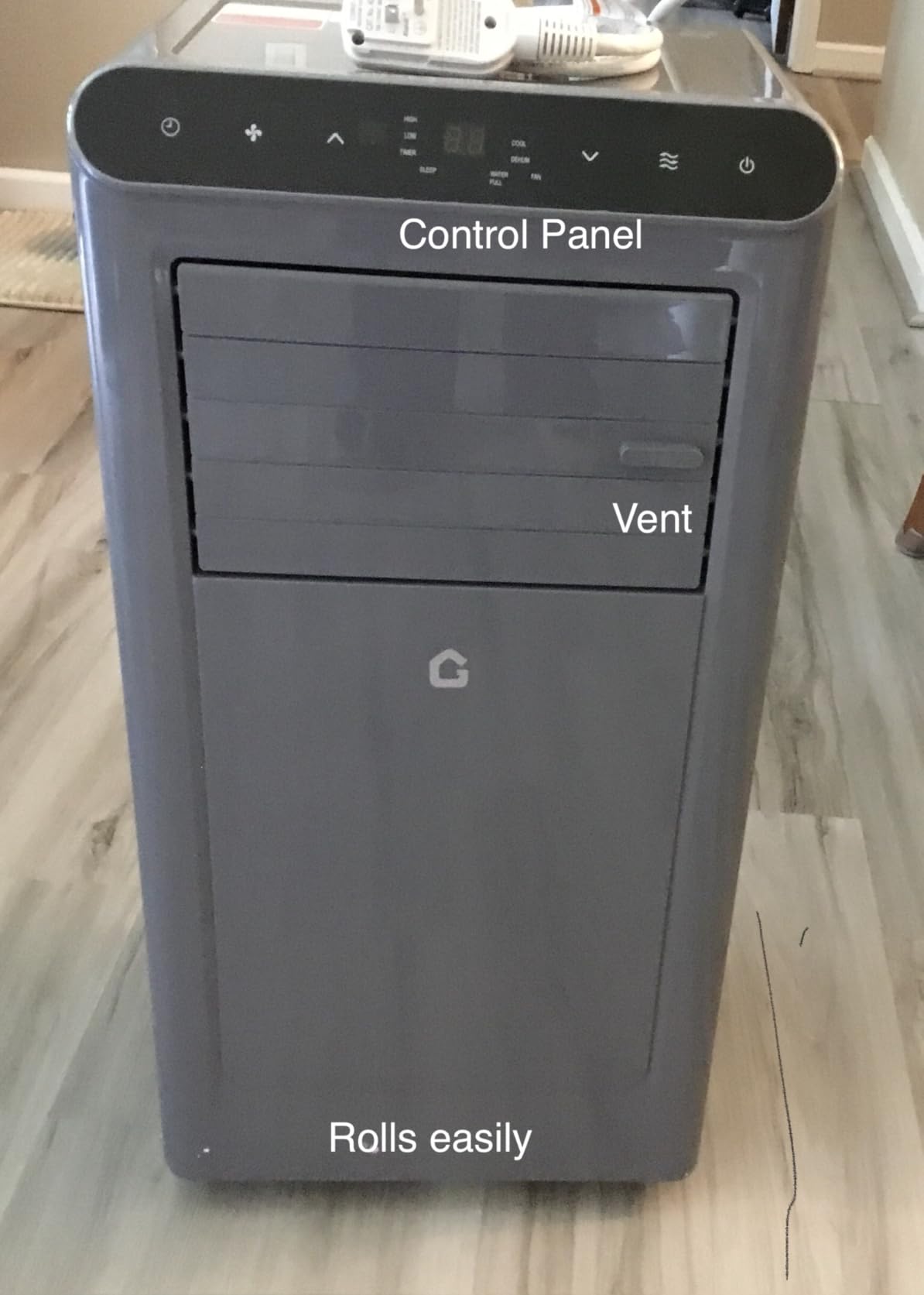 GarveeHome 8000BTUs Portable Air Conditioners with Remote Control, 350 Sq.ft Max. 48dB Portable AC Unit, Floor Room AC, Fan, Sleep, Dehumidification, 24H Timer & Installation Kit, DOE Certified, Ceer 6.2 customer photo 1