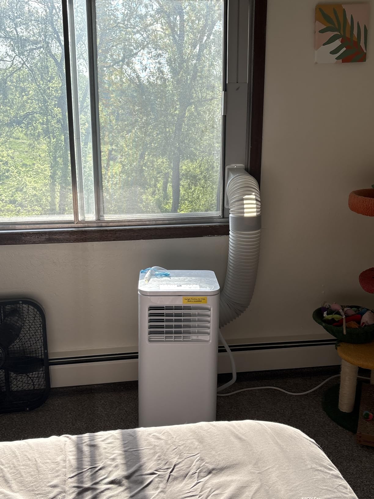 Portable Air Conditioner, 10000 BTU, Cools Up to 450 Sq Ft, Remote Control, 2 Fan Speeds, 24 Hour Timer, Quiet Operation & Fan Mode, Portable AC for Bedroom, Office, Home & Dorm customer photo 1