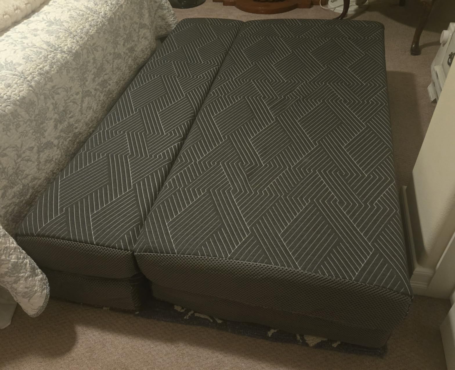 6 inch Twin Foldable Mattress, Memory Foam Foldable Mattress | Portable Floor Folding Mattress with Collapsible and Washable Cover, Travel, Camping, Road Trip, No Fiberglass 75