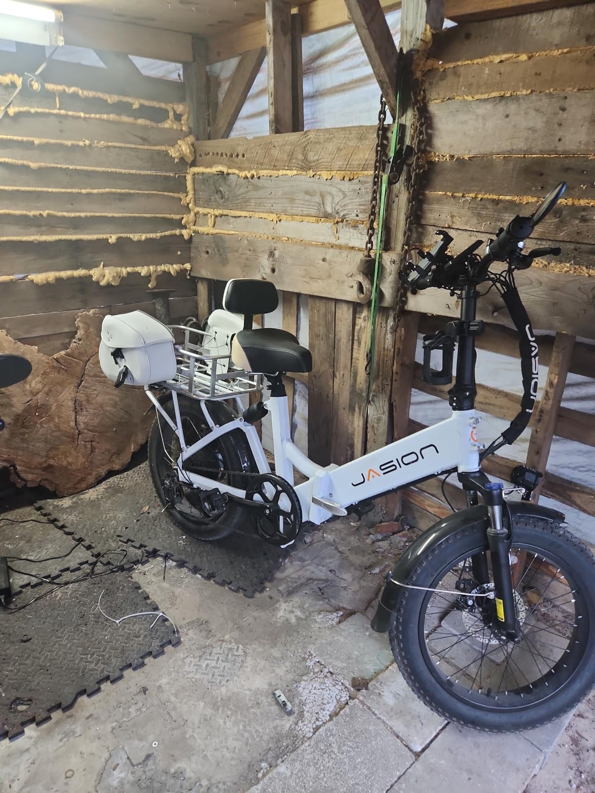 Jasion X Hunter ST Electric Bike for Adults,1400W Peak 20''Fat Tire Foldable E Bikes,Folding Ebike Up to 70 Miles Range 30 MPH Adult Electric Bicycles, 624WH Removable Battery,Certified by UL2849 customer photo 1