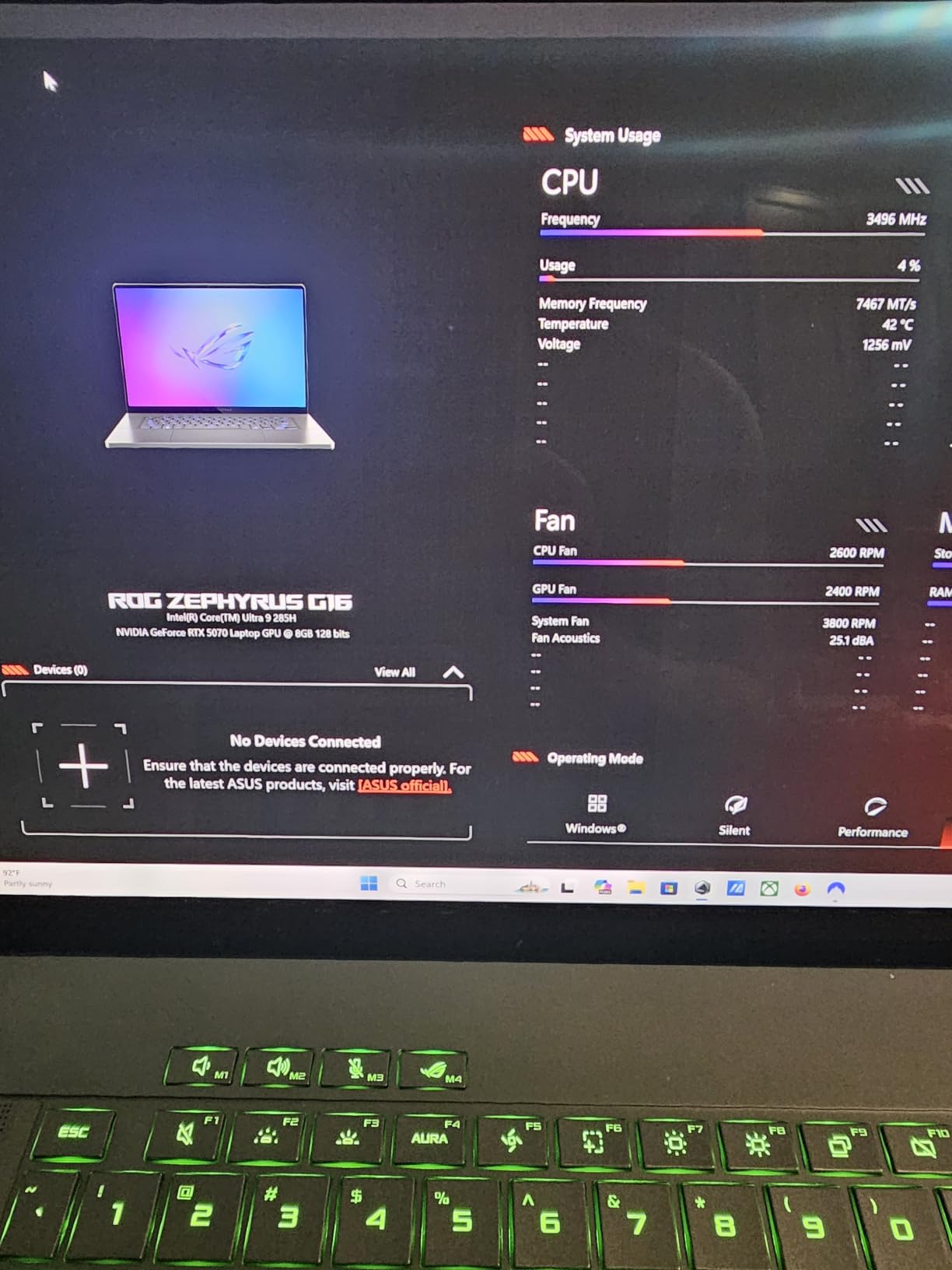 ASUS ROG Zephyrus G16 All-Around Gaming Laptop, Ultra 9 285H, TGP RTX 5070 | 16