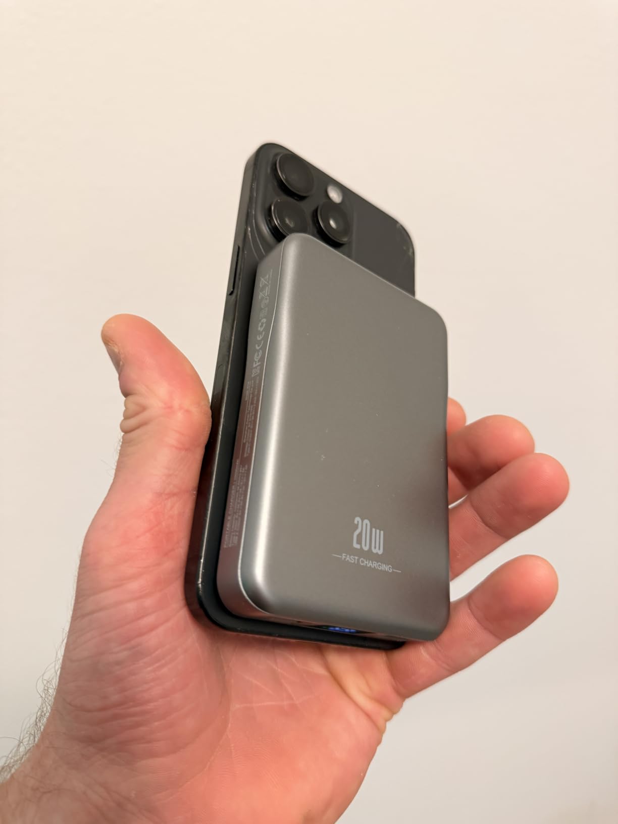 Magnetic Portable Charger 10000mAh, Fast Charging MagSafe Battery Pack customer photo 2