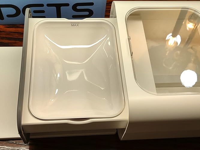 HEAPETS RFID Automatic Cat Feeder with Collar Sensor, Anti-Stealing Food Dispenser with Sealed Lid for Wet Dry Food and Different Diet for Multi-Pet Home, Auto Pet Feeder for Cats & Small Dogs, White customer photo 2