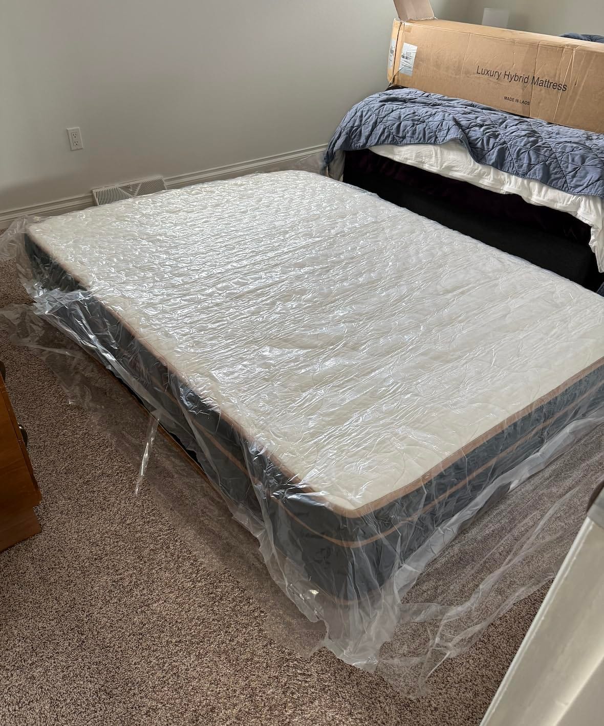 Firm King Mattress 14 Inch, Cooling Hybrid Bed in a Box, CertiPUR-US | Zones Individual Pocket Spring, Extra Hip/Shoulder/Lumbar Support, Fiberglass-Free, 365-Night Trial customer photo 2