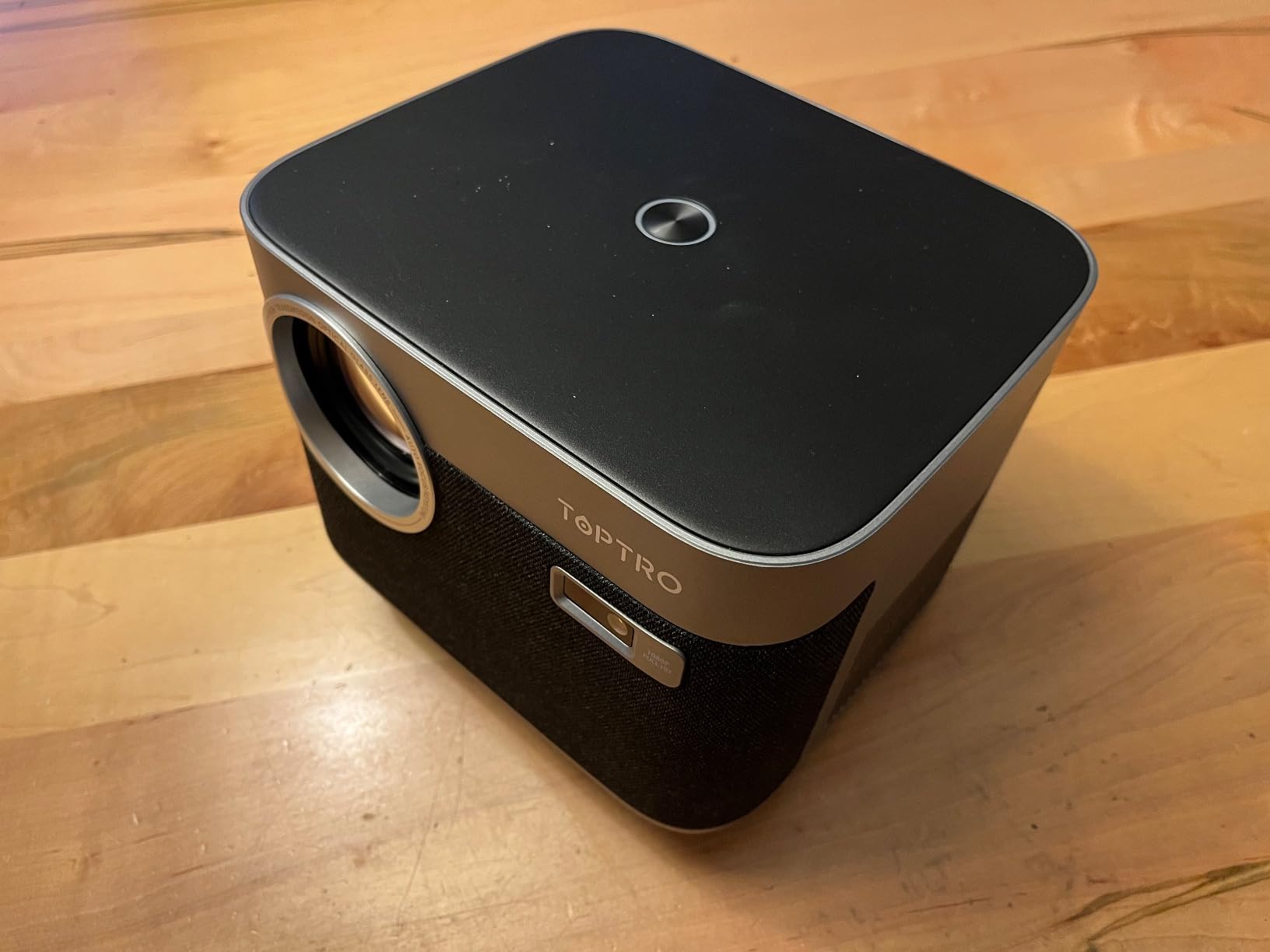 Portable Smart Projector [Google TV 14.0 & 4K Support & Dolby] with WiFi and Bluetooth HDR10,Ceiling Mini Movie Short Throw Projector Outdoor with Built-in Apps Auto Focus Keystone for Home Bedroom customer photo 1