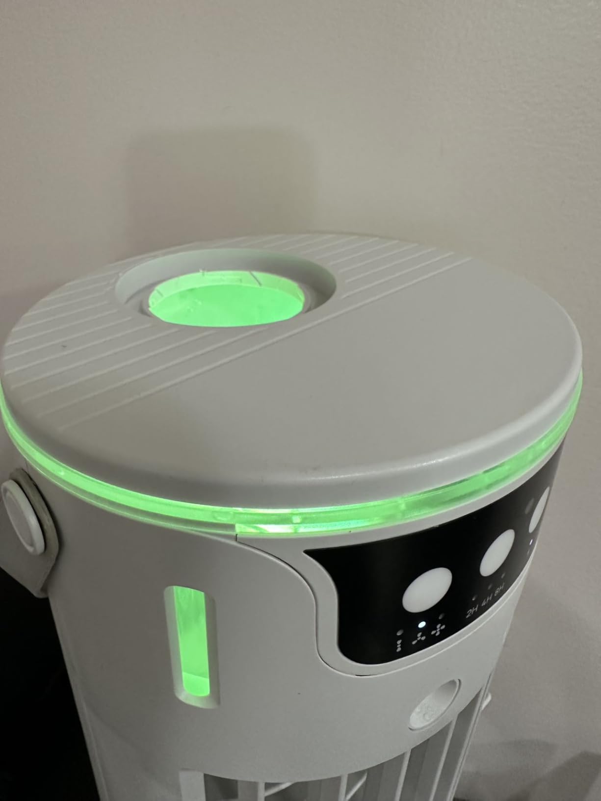 Portable Air Conditioners, Personal Evaporative Air Cooler 1200ML with Ice Cooling Mist Fans That Blow Cold Air Like AC Mini AC Unit for Bedroom, Home Office Desk and Car RV (White) customer photo 1